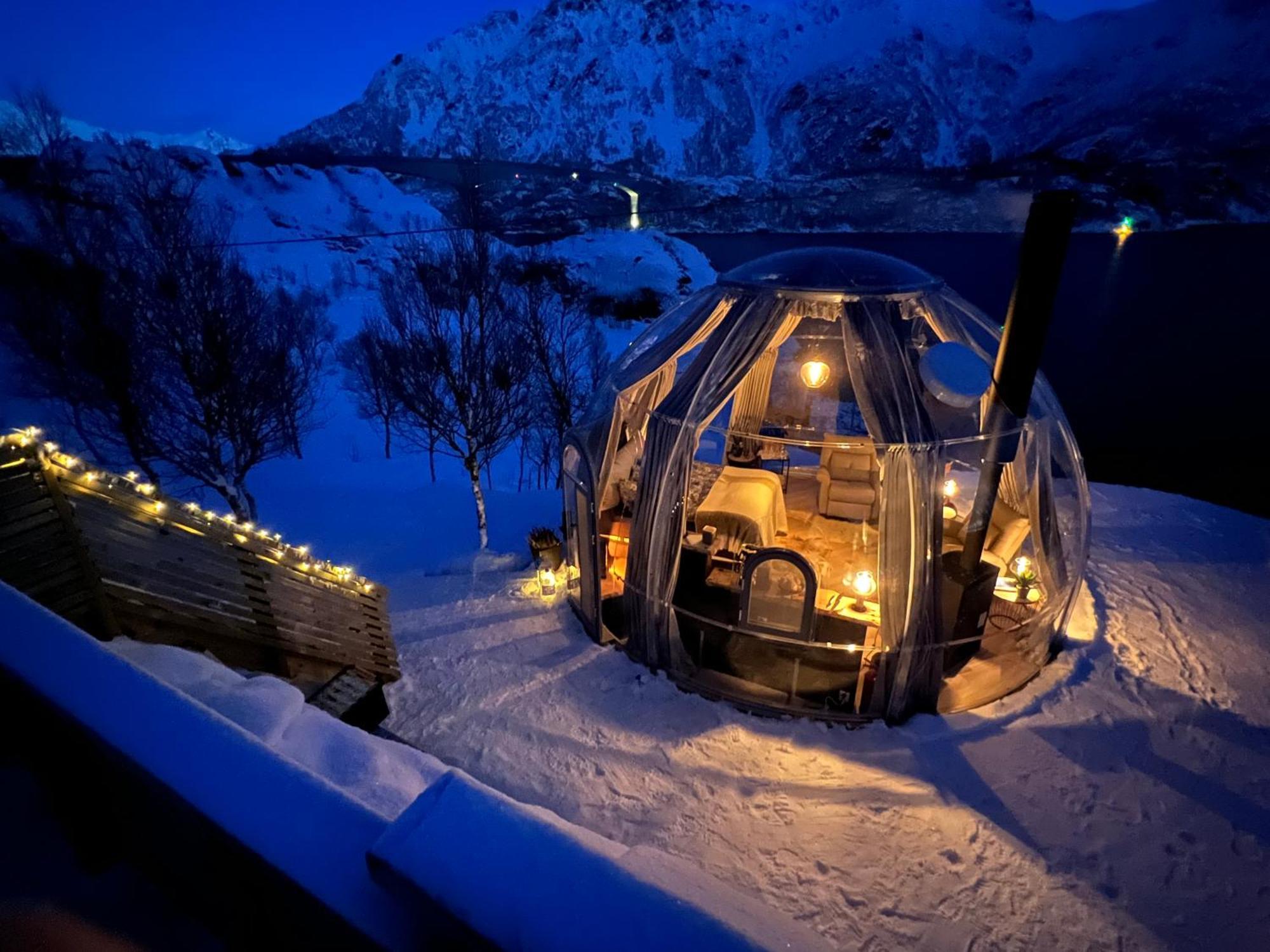 Lofoten Glampingdome Myrland Ngoại thất bức ảnh
