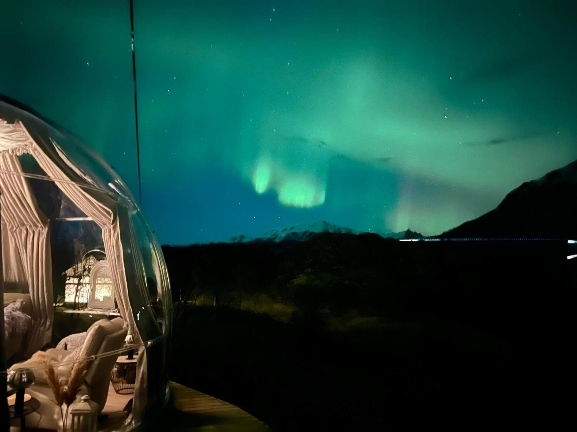 Lofoten Glampingdome Myrland Ngoại thất bức ảnh