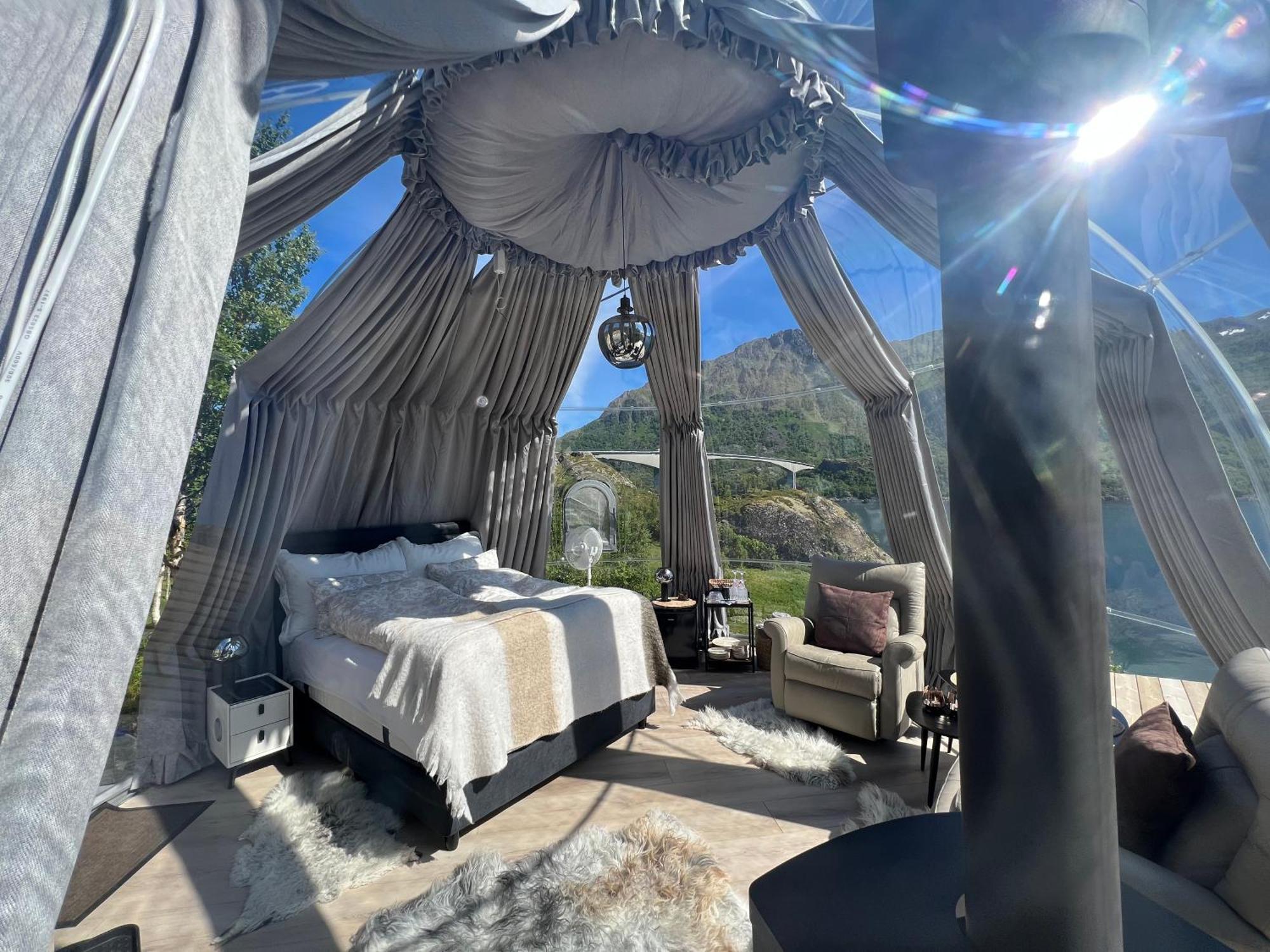 Lofoten Glampingdome Myrland Ngoại thất bức ảnh